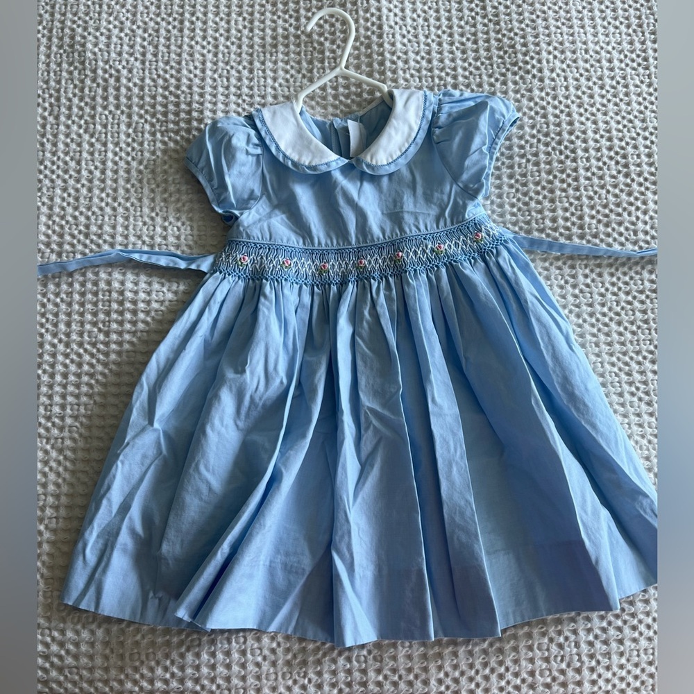 Blue cotton dress